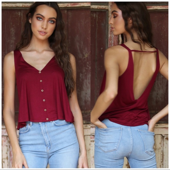 SOFT STRETCH LIGHTWEIGHT RED KNIT  LOW SLUNG BACK - Picture 2 of 13